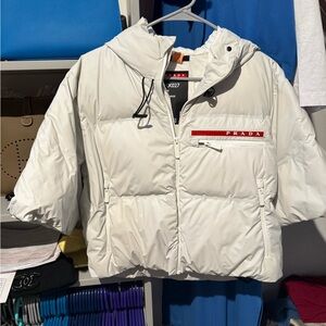 Prada half sleeve puffer